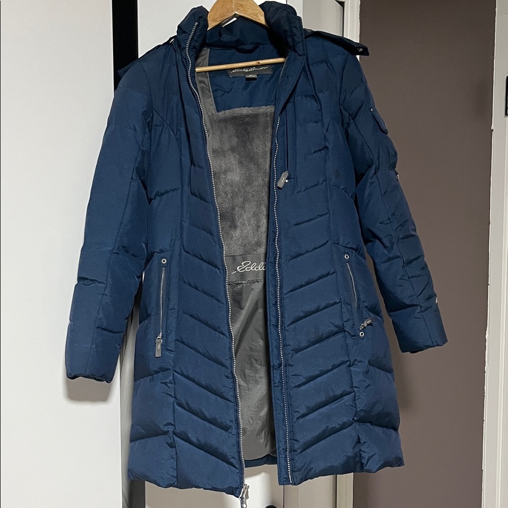 Eddie Bauer Blue Puffer Jacket